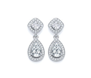 Diamond Drop Earrings