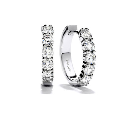 Mini Hoop Earring Brilliant Diamonds